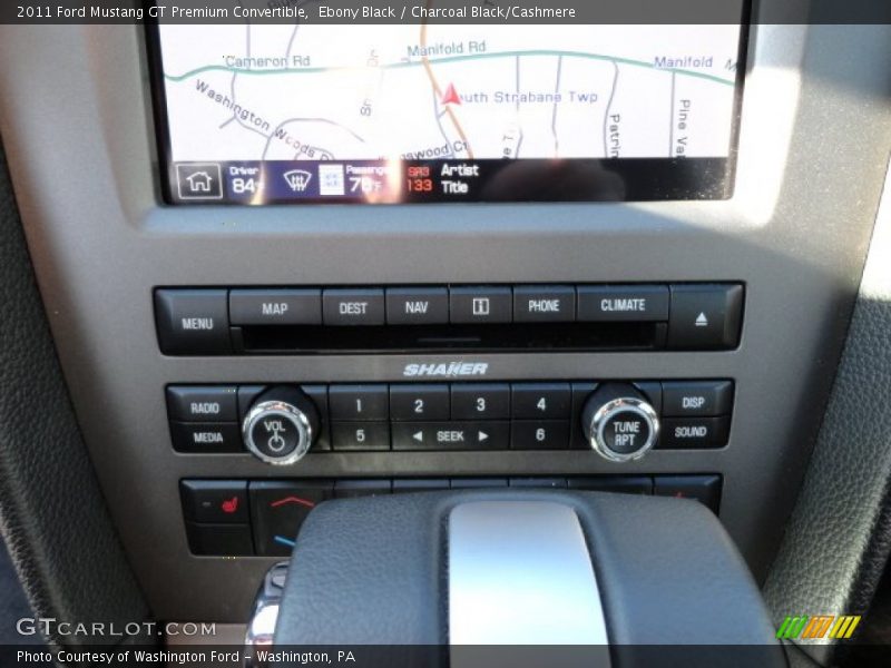 Ebony Black / Charcoal Black/Cashmere 2011 Ford Mustang GT Premium Convertible