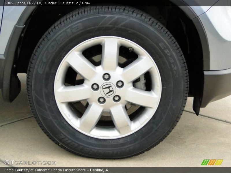 Glacier Blue Metallic / Gray 2009 Honda CR-V EX