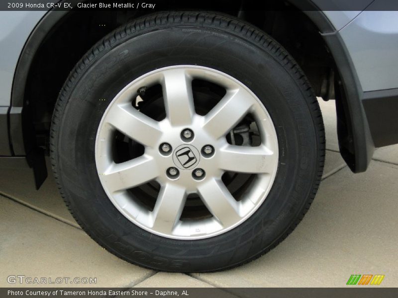 Glacier Blue Metallic / Gray 2009 Honda CR-V EX