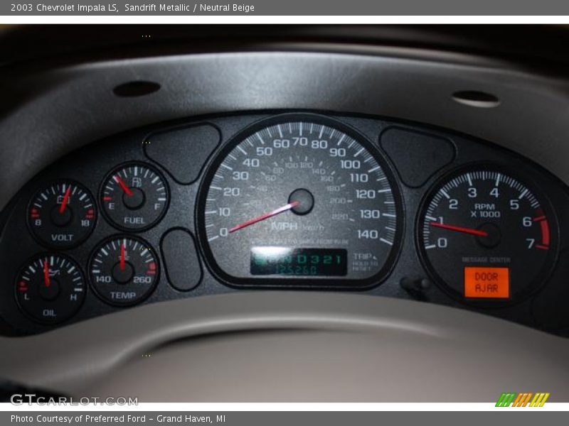 Sandrift Metallic / Neutral Beige 2003 Chevrolet Impala LS