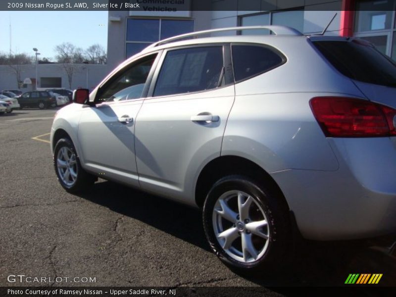 Silver Ice / Black 2009 Nissan Rogue SL AWD