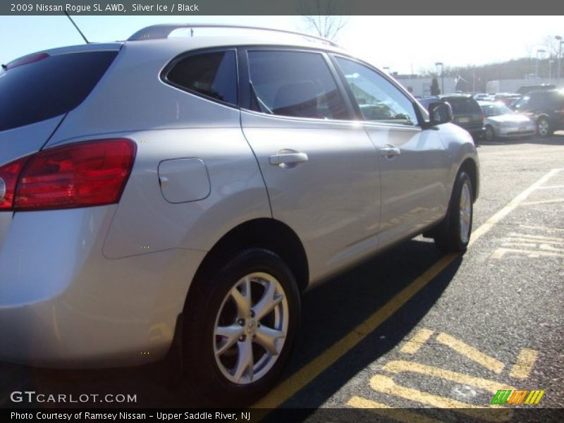Silver Ice / Black 2009 Nissan Rogue SL AWD