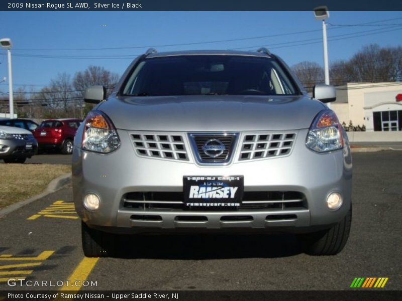 Silver Ice / Black 2009 Nissan Rogue SL AWD