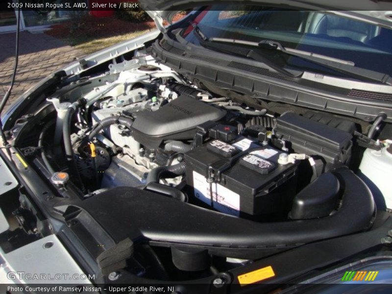 Silver Ice / Black 2009 Nissan Rogue SL AWD