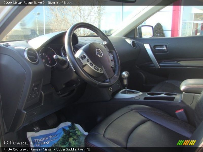 Silver Ice / Black 2009 Nissan Rogue SL AWD