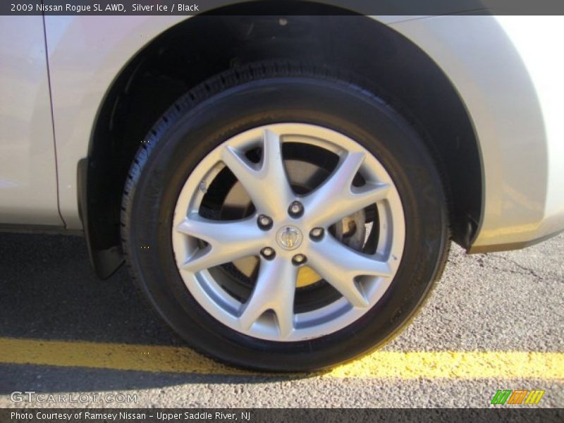 Silver Ice / Black 2009 Nissan Rogue SL AWD