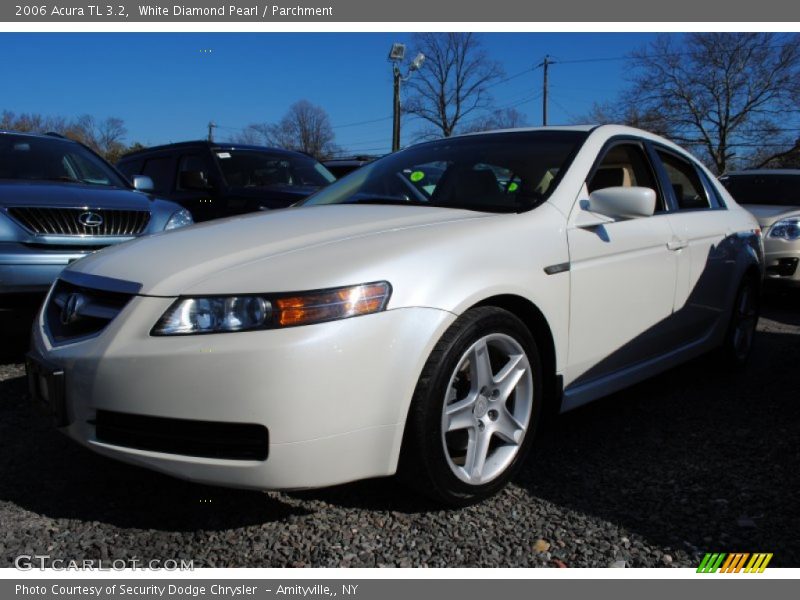 White Diamond Pearl / Parchment 2006 Acura TL 3.2