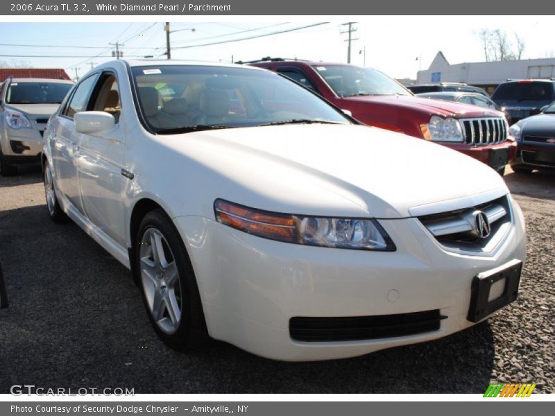 White Diamond Pearl / Parchment 2006 Acura TL 3.2