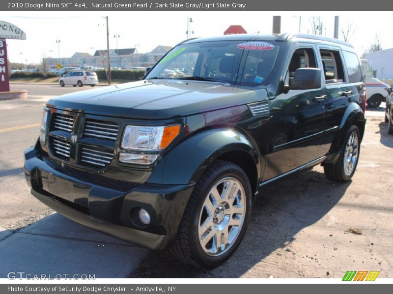 Natural Green Pearl / Dark Slate Gray/Light Slate Gray 2010 Dodge Nitro SXT 4x4