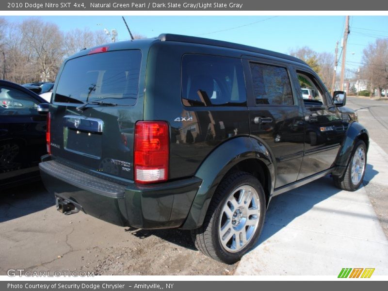 Natural Green Pearl / Dark Slate Gray/Light Slate Gray 2010 Dodge Nitro SXT 4x4