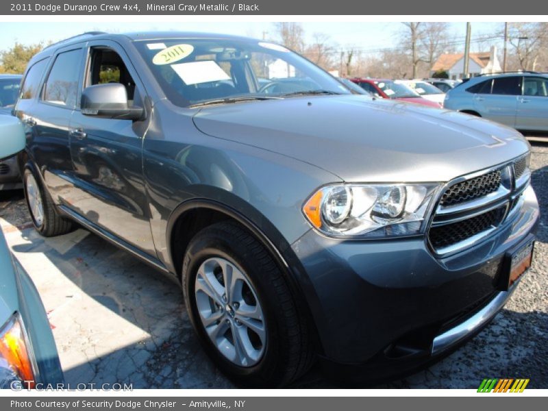 Mineral Gray Metallic / Black 2011 Dodge Durango Crew 4x4