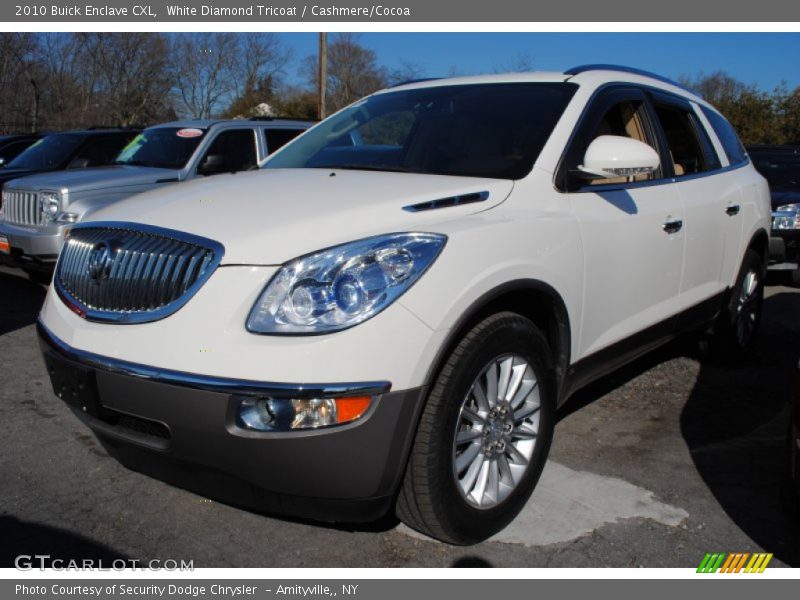 White Diamond Tricoat / Cashmere/Cocoa 2010 Buick Enclave CXL