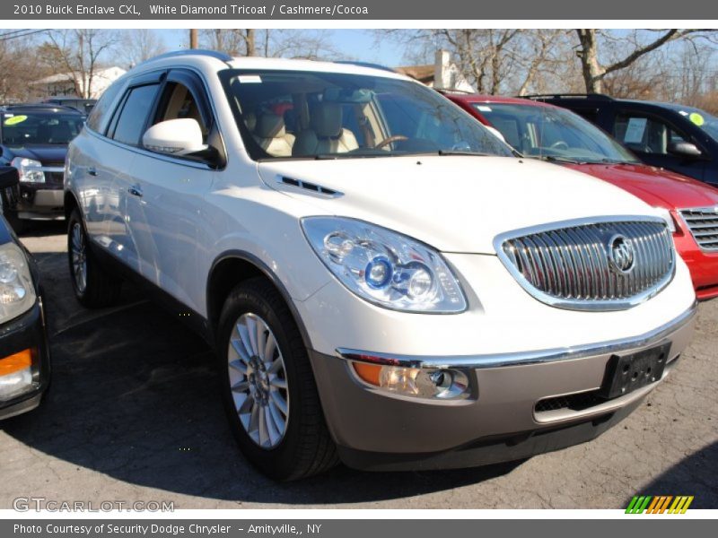White Diamond Tricoat / Cashmere/Cocoa 2010 Buick Enclave CXL