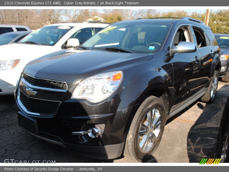 Cyber Gray Metallic / Jet Black/Light Titanium 2010 Chevrolet Equinox LTZ AWD