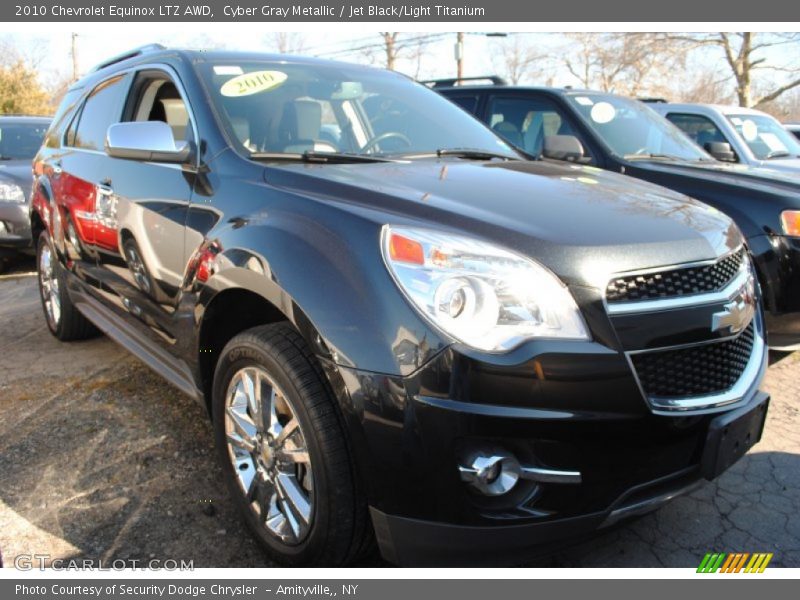 Cyber Gray Metallic / Jet Black/Light Titanium 2010 Chevrolet Equinox LTZ AWD