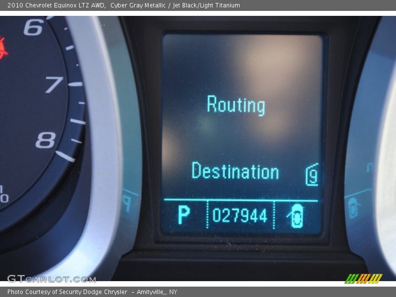 Cyber Gray Metallic / Jet Black/Light Titanium 2010 Chevrolet Equinox LTZ AWD