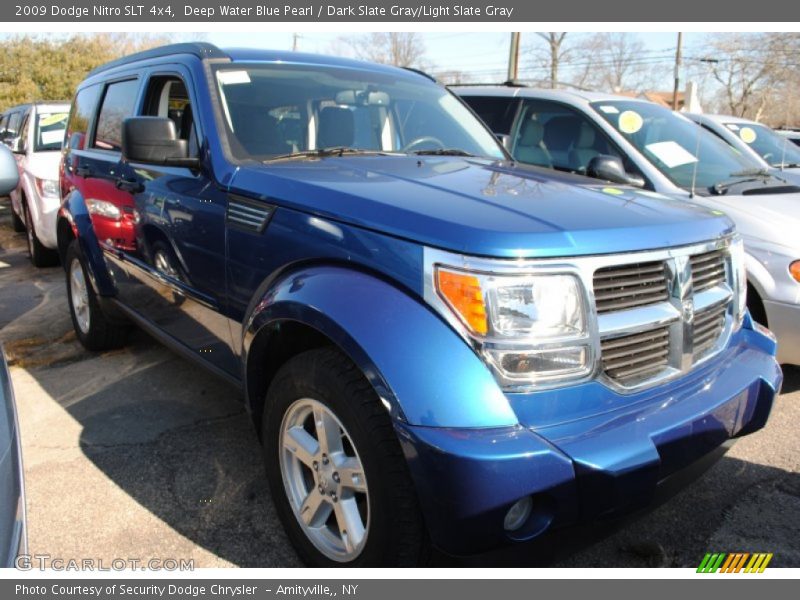 Deep Water Blue Pearl / Dark Slate Gray/Light Slate Gray 2009 Dodge Nitro SLT 4x4
