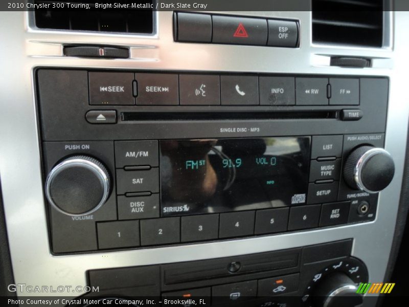 Bright Silver Metallic / Dark Slate Gray 2010 Chrysler 300 Touring