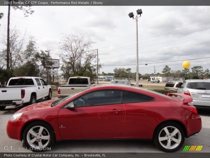 Performance Red Metallic / Ebony 2007 Pontiac G6 GTP Coupe