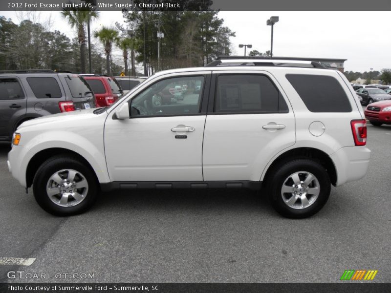 White Suede / Charcoal Black 2012 Ford Escape Limited V6
