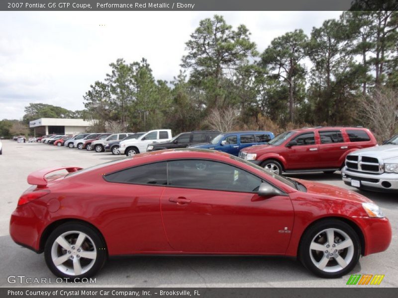 Performance Red Metallic / Ebony 2007 Pontiac G6 GTP Coupe