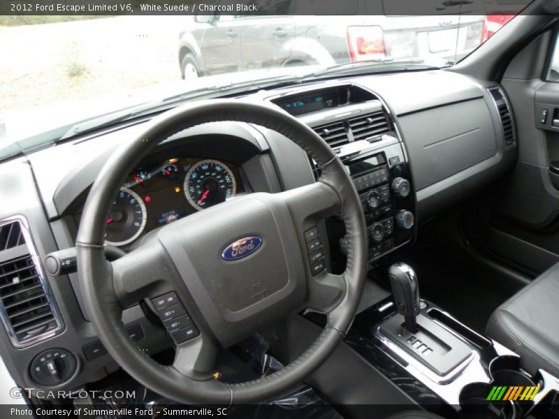 White Suede / Charcoal Black 2012 Ford Escape Limited V6