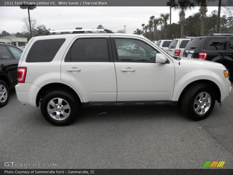 White Suede / Charcoal Black 2012 Ford Escape Limited V6