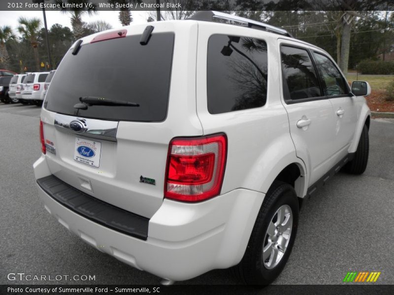 White Suede / Charcoal Black 2012 Ford Escape Limited V6