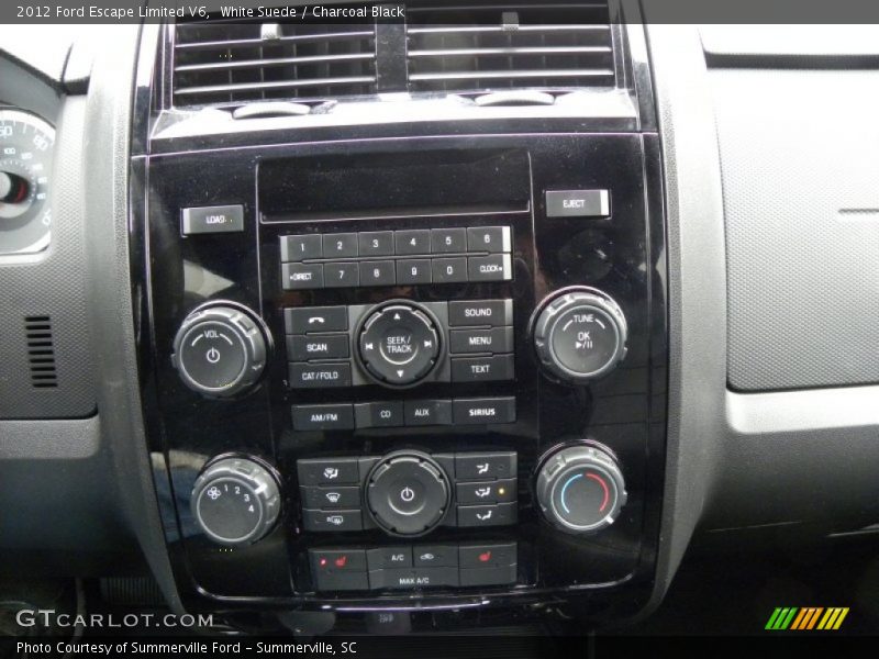 White Suede / Charcoal Black 2012 Ford Escape Limited V6