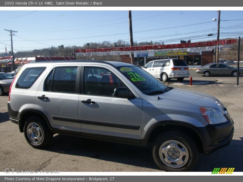 Satin Silver Metallic / Black 2003 Honda CR-V LX 4WD