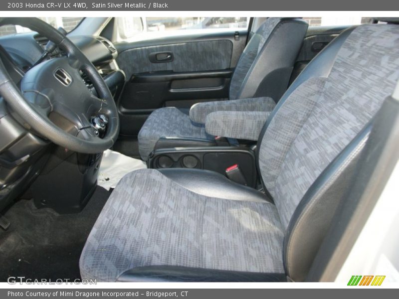 Satin Silver Metallic / Black 2003 Honda CR-V LX 4WD