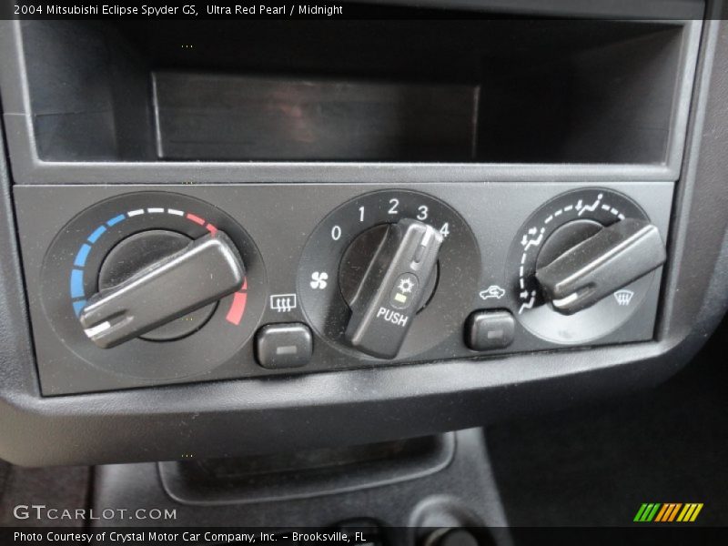 Controls of 2004 Eclipse Spyder GS