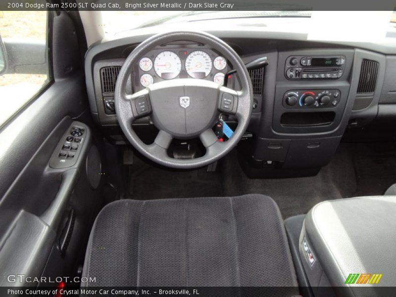 Bright Silver Metallic / Dark Slate Gray 2004 Dodge Ram 2500 SLT Quad Cab