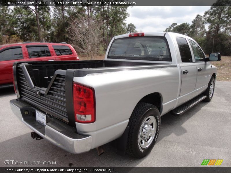 Bright Silver Metallic / Dark Slate Gray 2004 Dodge Ram 2500 SLT Quad Cab