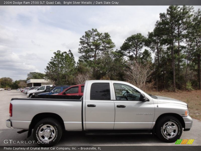 Bright Silver Metallic / Dark Slate Gray 2004 Dodge Ram 2500 SLT Quad Cab