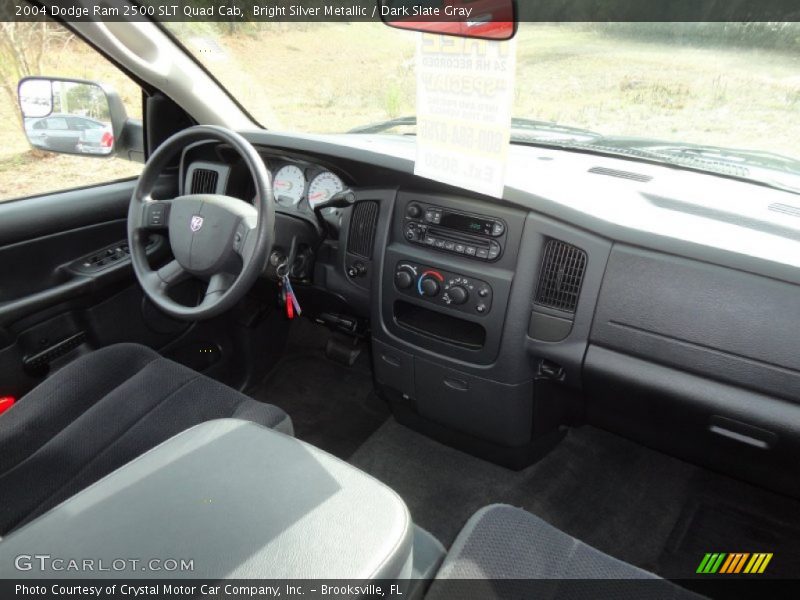 Bright Silver Metallic / Dark Slate Gray 2004 Dodge Ram 2500 SLT Quad Cab