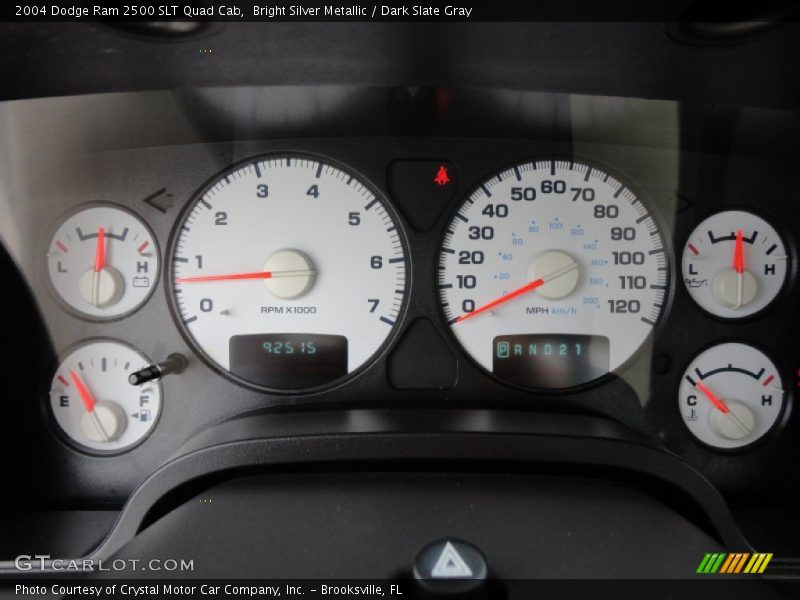  2004 Ram 2500 SLT Quad Cab SLT Quad Cab Gauges