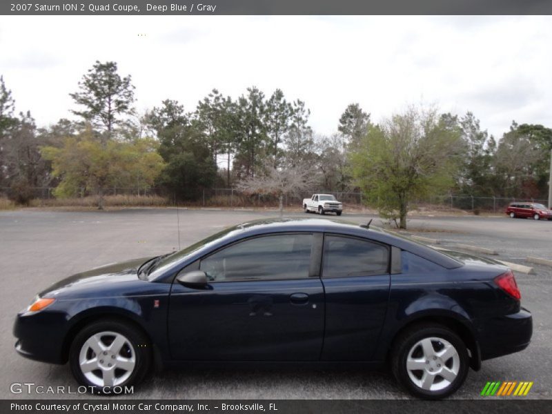 Deep Blue / Gray 2007 Saturn ION 2 Quad Coupe