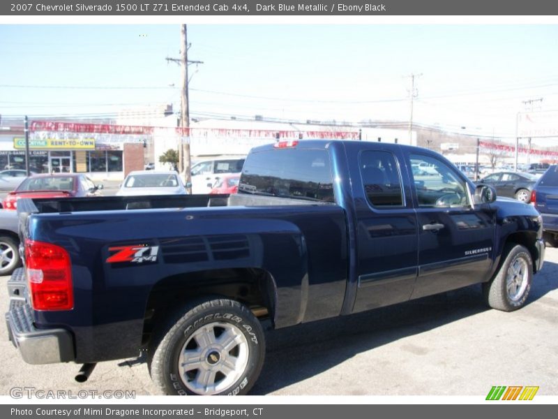 Dark Blue Metallic / Ebony Black 2007 Chevrolet Silverado 1500 LT Z71 Extended Cab 4x4