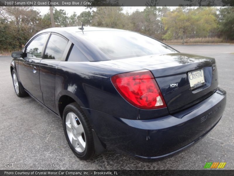 Deep Blue / Gray 2007 Saturn ION 2 Quad Coupe