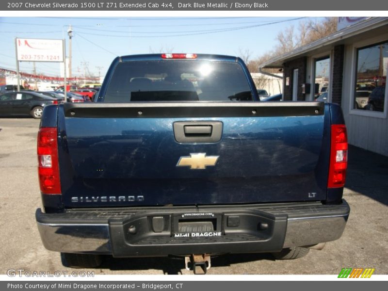 Dark Blue Metallic / Ebony Black 2007 Chevrolet Silverado 1500 LT Z71 Extended Cab 4x4