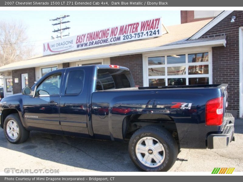 Dark Blue Metallic / Ebony Black 2007 Chevrolet Silverado 1500 LT Z71 Extended Cab 4x4