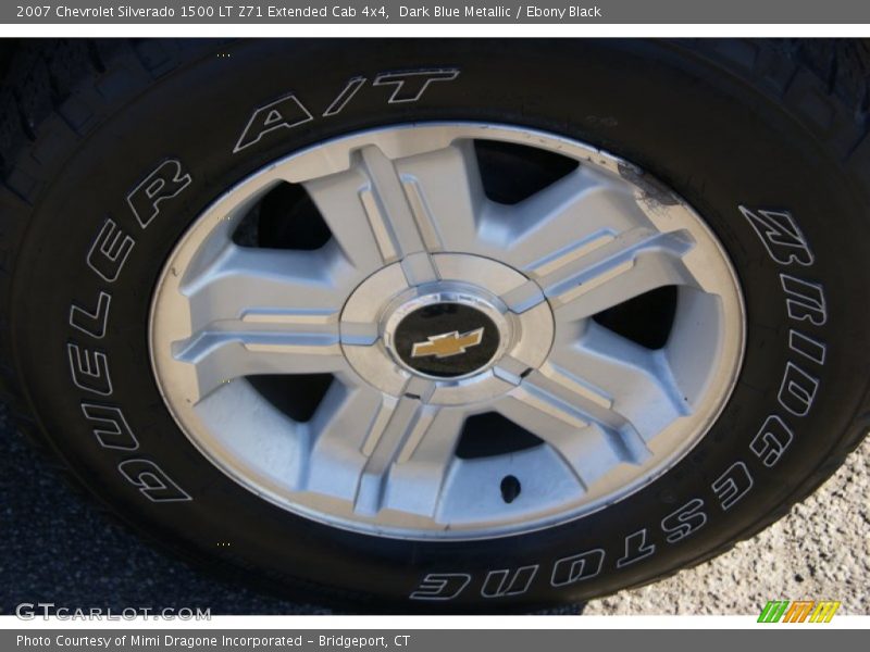 Dark Blue Metallic / Ebony Black 2007 Chevrolet Silverado 1500 LT Z71 Extended Cab 4x4