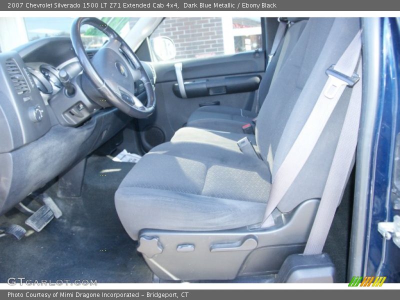 Dark Blue Metallic / Ebony Black 2007 Chevrolet Silverado 1500 LT Z71 Extended Cab 4x4