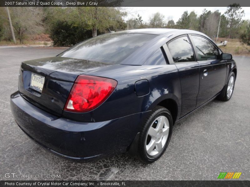 Deep Blue / Gray 2007 Saturn ION 2 Quad Coupe