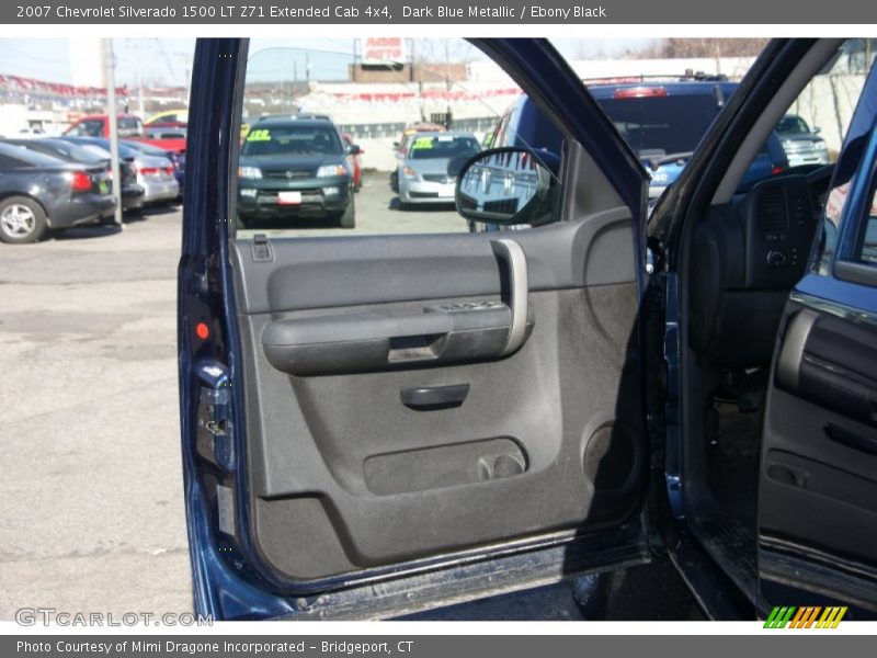 Dark Blue Metallic / Ebony Black 2007 Chevrolet Silverado 1500 LT Z71 Extended Cab 4x4