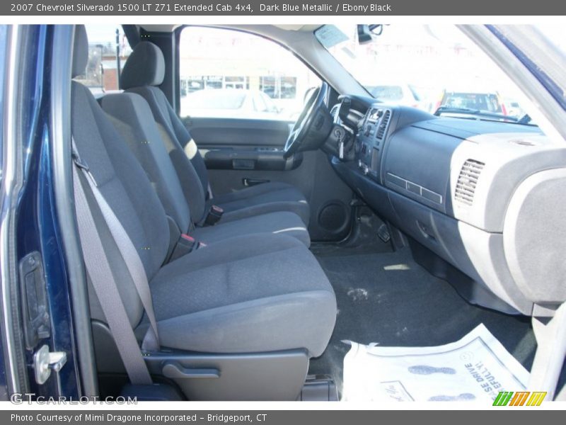 Dark Blue Metallic / Ebony Black 2007 Chevrolet Silverado 1500 LT Z71 Extended Cab 4x4