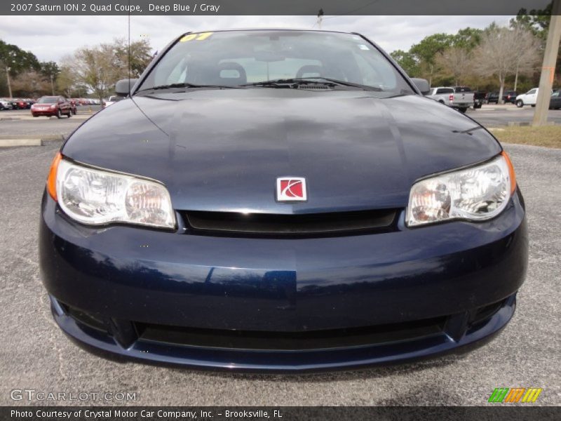 Deep Blue / Gray 2007 Saturn ION 2 Quad Coupe