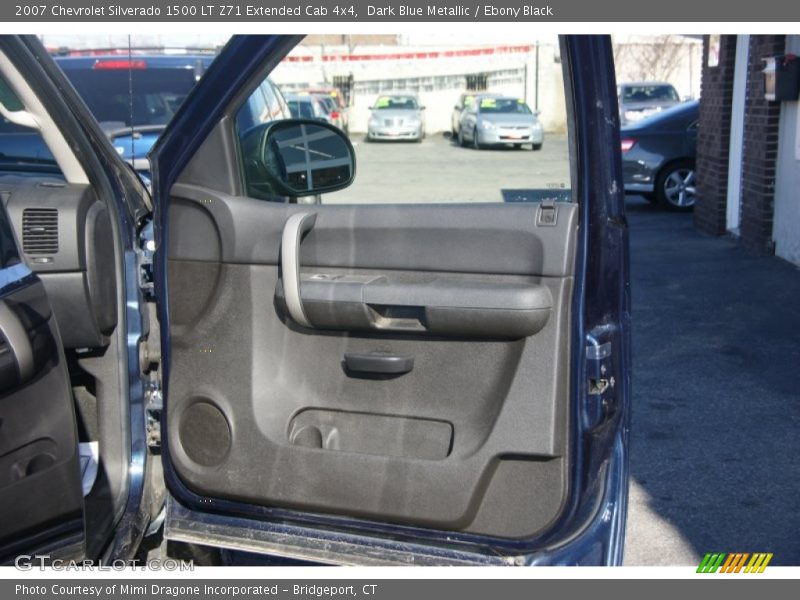 Dark Blue Metallic / Ebony Black 2007 Chevrolet Silverado 1500 LT Z71 Extended Cab 4x4