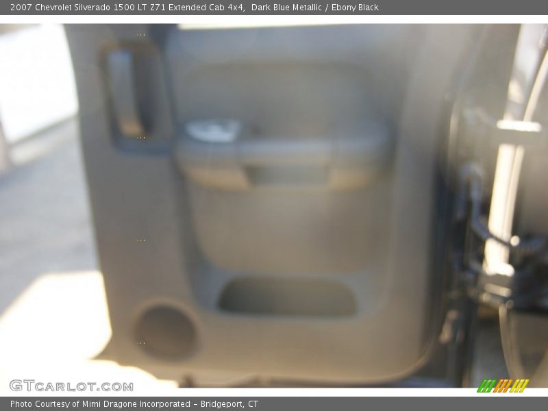Dark Blue Metallic / Ebony Black 2007 Chevrolet Silverado 1500 LT Z71 Extended Cab 4x4